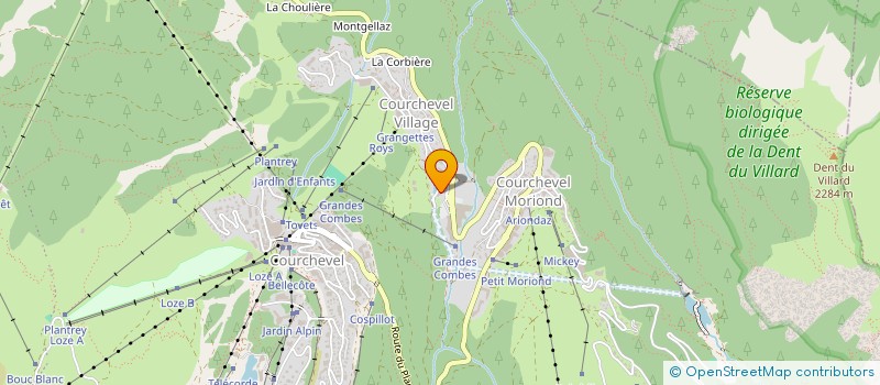 localisation de l'entreprise POUR UN MONDE MEILLEUR à COURCHEVEL