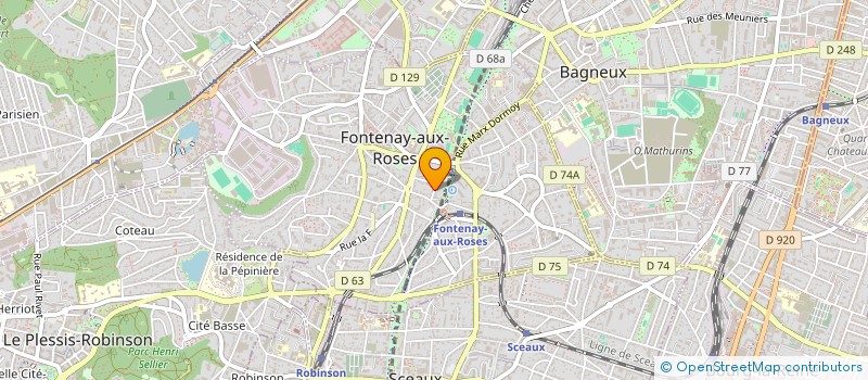 localisation de l'entreprise POUR UN PRINTEMPS ECOLOGIQUE (PE) à FONTENAY-AUX-ROSES