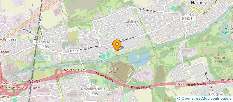 localisation de l'entreprise POUR UN RESPECT SUIV PAR DES CH'TIS  HARNES