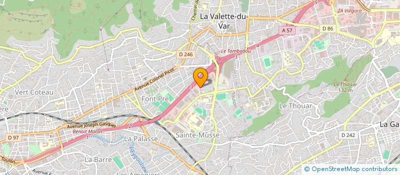 localisation de l'entreprise POUR UN REVE D ENFANT à TOULON