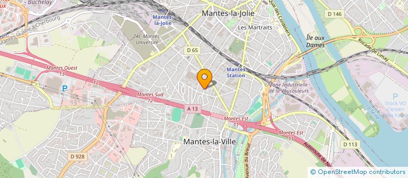 localisation de l'entreprise POUR UN SOURIRE à MANTES-LA-VILLE