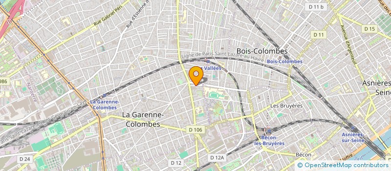 localisation de l'entreprise POUR UN SOURIRE à LA GARENNE-COLOMBES
