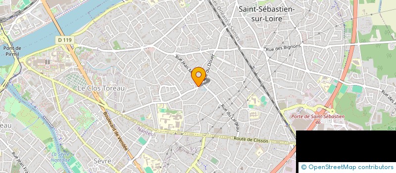 localisation de l'entreprise POUR UN SOURIRE D'ENFANT LOIRE-OCEAN à SAINT-SEBASTIEN-SUR-LOIRE
