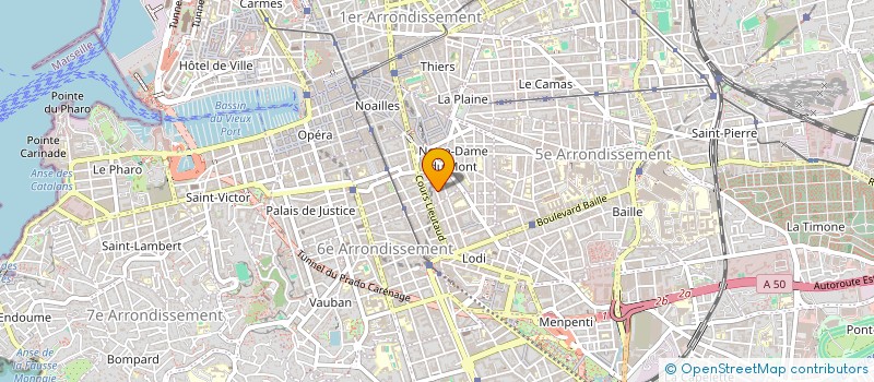 localisation de l'entreprise POUR UN SOURIRE D'ENFANT PROVENCE ALPES COTE D'AZUR à MARSEILLE