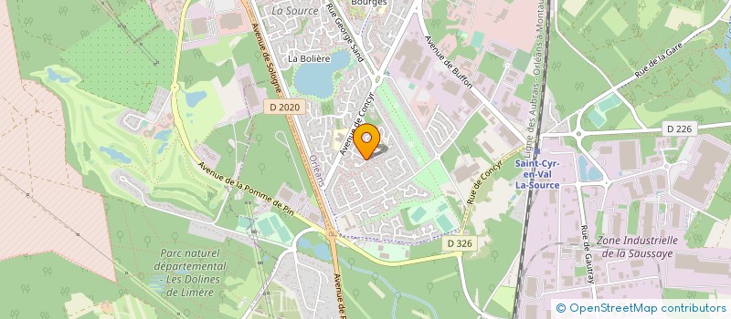 localisation de l'entreprise POUR UNE ALTERNATIVE FUNERAIRE DANS LE LOIRET ASSOCIATION DE PREFIGURATION DE LA COOPERATIVE FUNERAIRE DE L'ORLEANAIS à ORLEANS