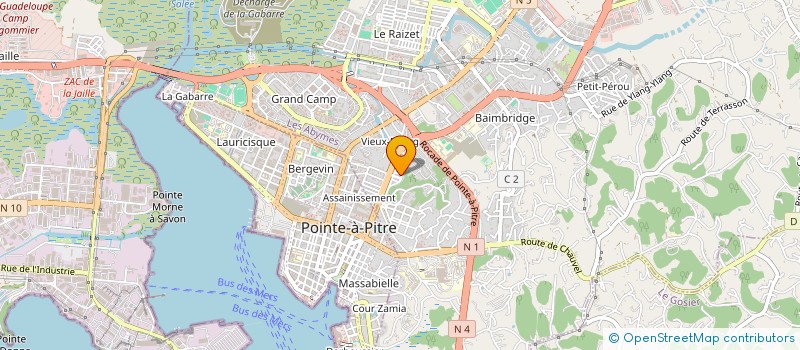 localisation de l'entreprise POUR UNE MEILLEURE COMMUNICATION ET DEVELOPPEMENT ENTREPRENEURIAL à LES ABYMES