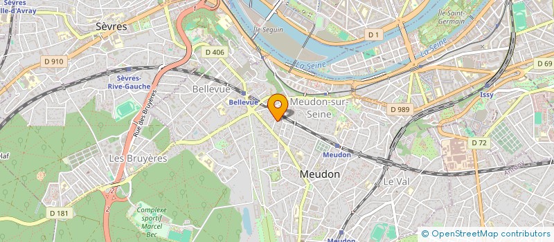 localisation de l'entreprise POUR UNE RENAISSANCE URBAINE  MEUDON