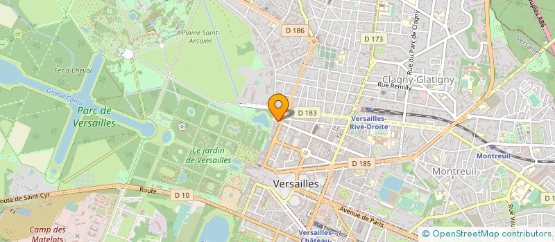 localisation de l'entreprise POUR UNE VIE DE BEAUTE & BIEN ETRE à VERSAILLES