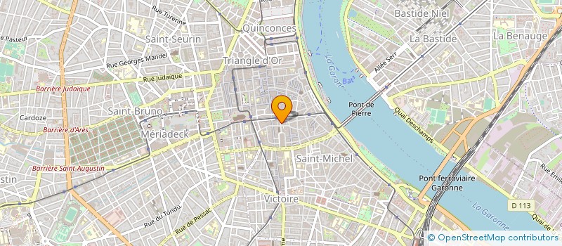 localisation de l'entreprise POUR VIVRE HEUREUX, VIVONS RAYES à BORDEAUX