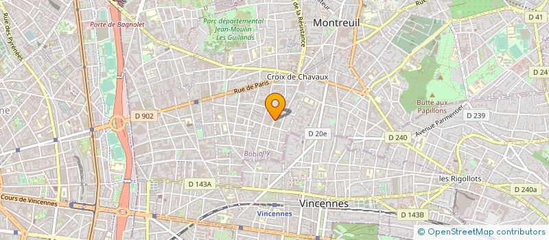 localisation de l'entreprise POUR VOIR à MONTREUIL