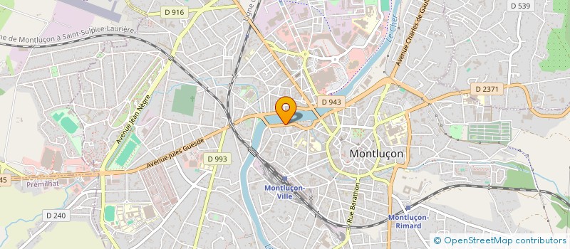 localisation de l'entreprise POUR VOTRE CONFORT à MONTLUCON