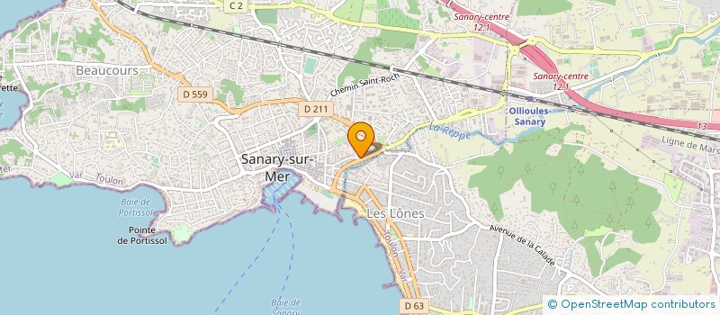 localisation de l'entreprise POUR VOTRE CONSEIL à SANARY-SUR-MER