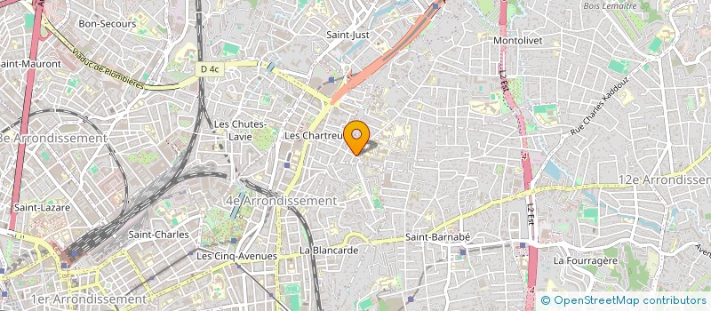 localisation de l'entreprise POUR VOUS AVEC VOUS à MARSEILLE