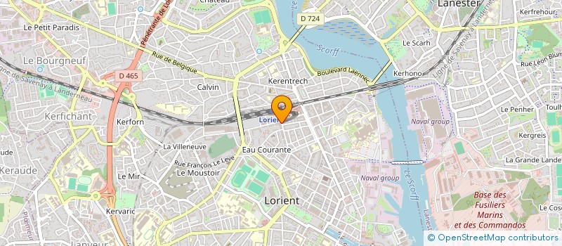 localisation de l'entreprise POUR VOUS CHEZ VOUS  LORIENT