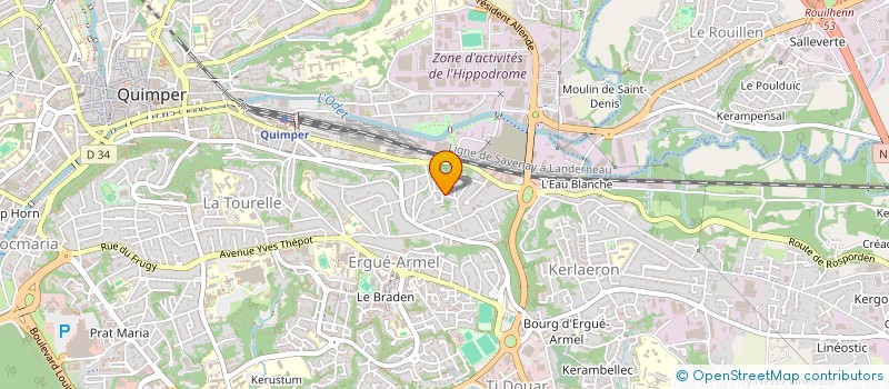 localisation de l'entreprise POUR VOUS KERVIR à QUIMPER