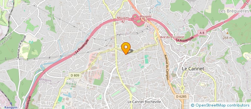 localisation de l'entreprise POURCET DAMIEN ELECTRICITE à LE CANNET