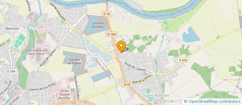 localisation de l'entreprise POURCHER PIERRE  SAINT-ROMAIN-DE-JALIONAS