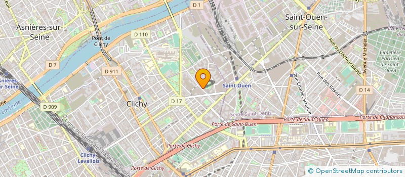 localisation de l'entreprise POURET MEDICAL à CLICHY