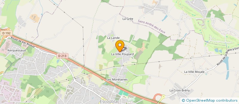 localisation de l'entreprise POURFOUET  LA BAULE-ESCOUBLAC