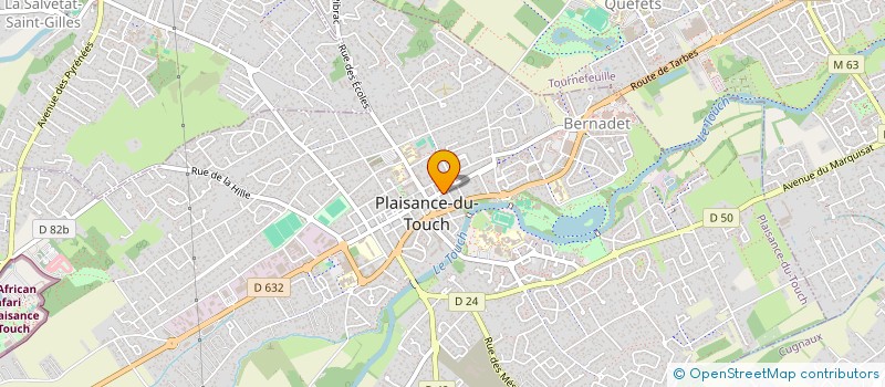 localisation de l'entreprise POURNIN/CHATEAU  PLAISANCE-DU-TOUCH