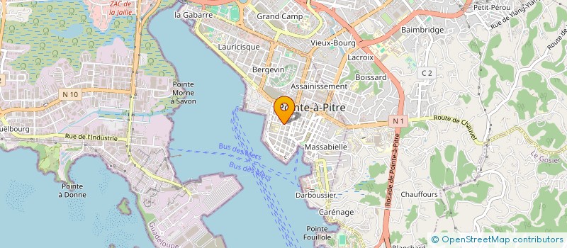 localisation de l'entreprise POUROBERT  POINTE A PITRE