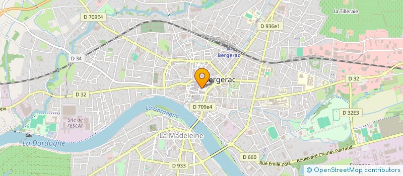 localisation de l'entreprise POURPR'IMMO à BERGERAC
