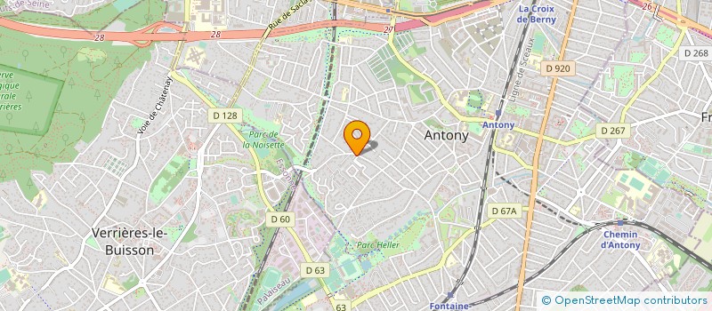 localisation de l'entreprise POURPRE à ANTONY