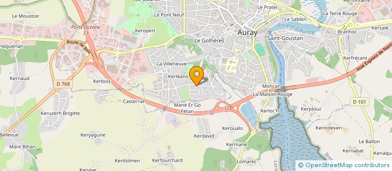 localisation de l'entreprise POURQUOI-PAS - ATELIERS D'INITIATIVES CITOYENNES à AURAY