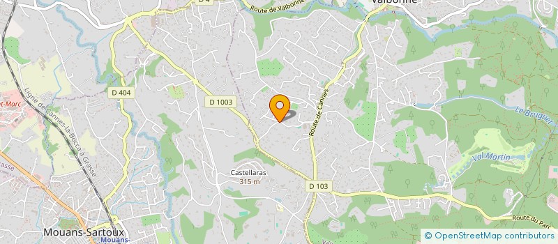 localisation de l'entreprise POURRAT  VALBONNE