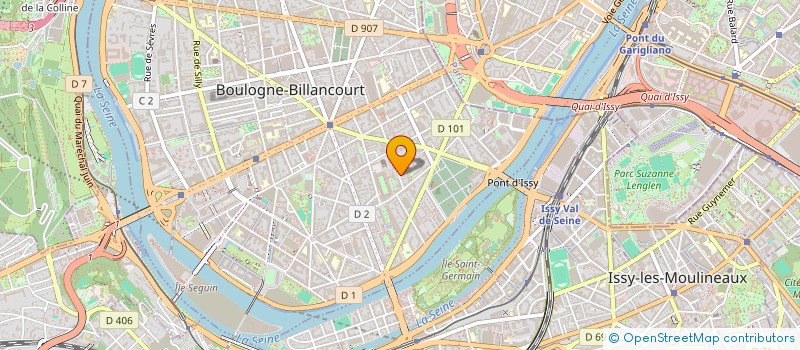 localisation de l'entreprise POURRAT INDIVISION à BOULOGNE BILLANCOURT