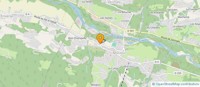 localisation de l'entreprise POURRET-GENTIL C38  MORILLON