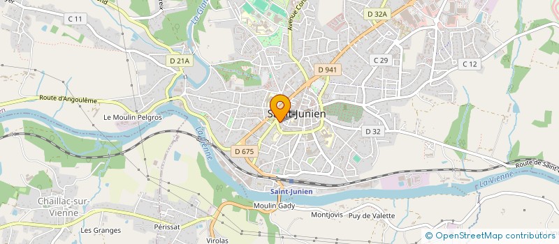 localisation de l'entreprise POURRICHOU LUCIEN ET JOSETTE à SAINT-JUNIEN