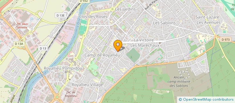 localisation de l'entreprise POURRIER ET ASSOCIES  COMPIEGNE