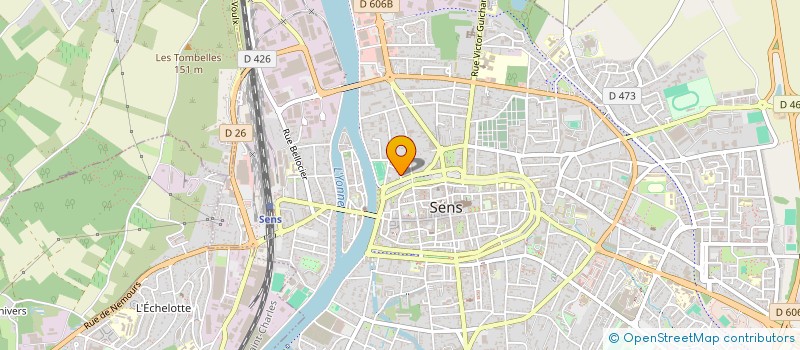 localisation de l'entreprise POURSUITE  SENS