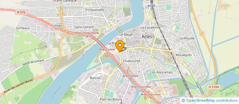 localisation de l'entreprise POURSUITE EDITIONS à ARLES