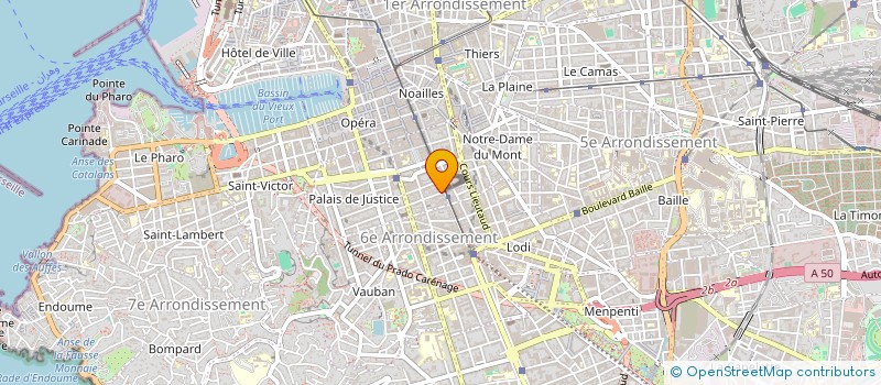 localisation de l'entreprise POURTAL ADMINISTR IMMEUBLES à MARSEILLE