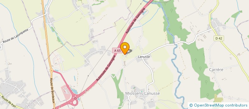 localisation de l'entreprise POURTAU  MIOSSENS-LANUSSE