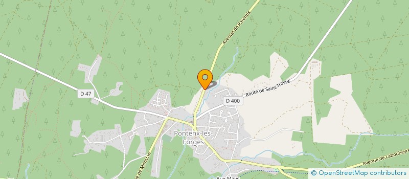 localisation de l'entreprise POURTIER  PONTENX-LES-FORGES