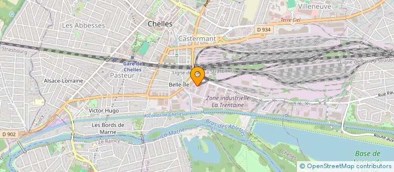 localisation de l'entreprise POURTIER ENGINEERING  CHELLES