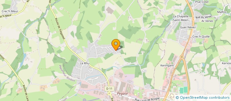 localisation de l'entreprise POURVU QUE CA DURE  LANNION