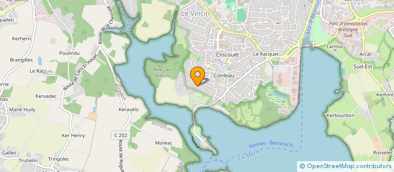 localisation de l'entreprise POUSADA56 à VANNES