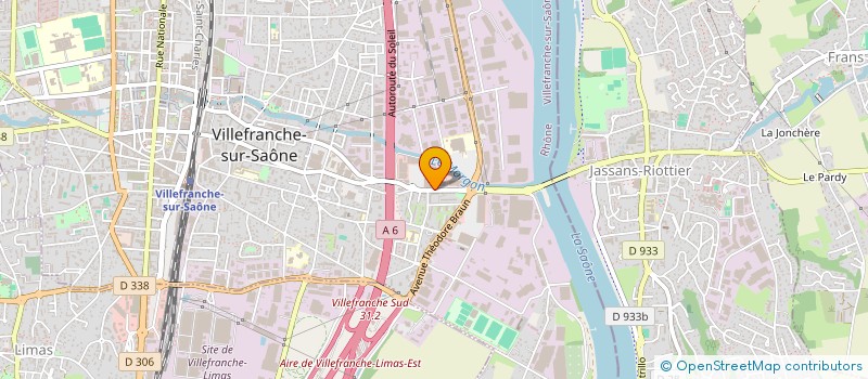 localisation de l'entreprise POUSIM SARL à VILLEFRANCHE-SUR-SAONE