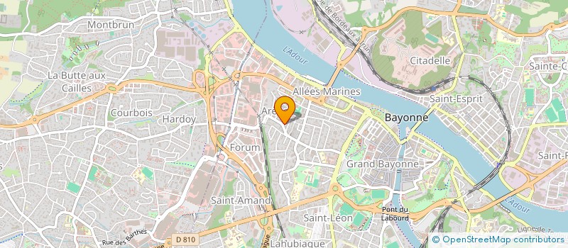 localisation de l'entreprise POUSS & CO  BAYONNE