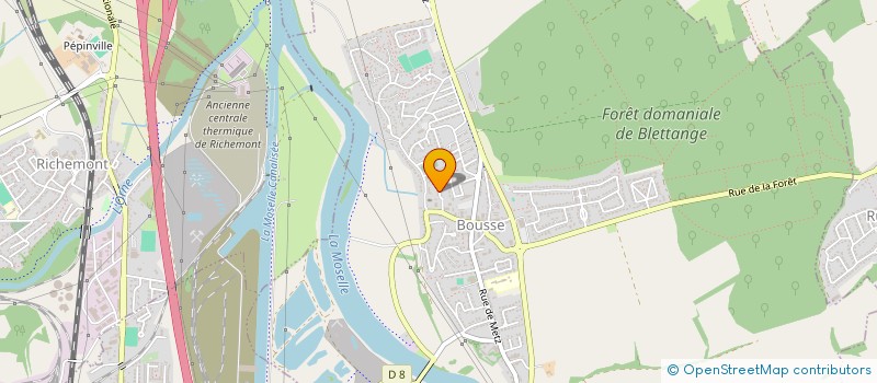 localisation de l'entreprise POUSS ETUDE  RURANGE-LES-THIONVILLE