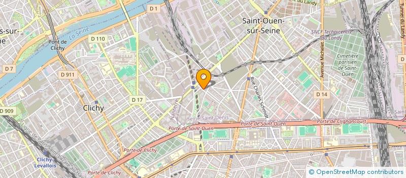 localisation de l'entreprise POUSS PARIS à SAINT-OUEN-SUR-SEINE