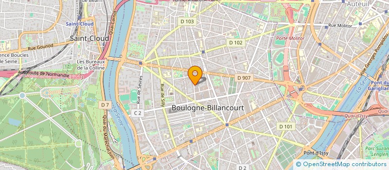 localisation de l'entreprise POUSSADA  BOULOGNE-BILLANCOURT