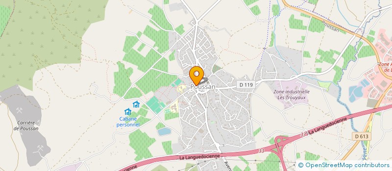 localisation de l'entreprise POUSSAN IMMOBILIER TRANSACTION  POUSSAN