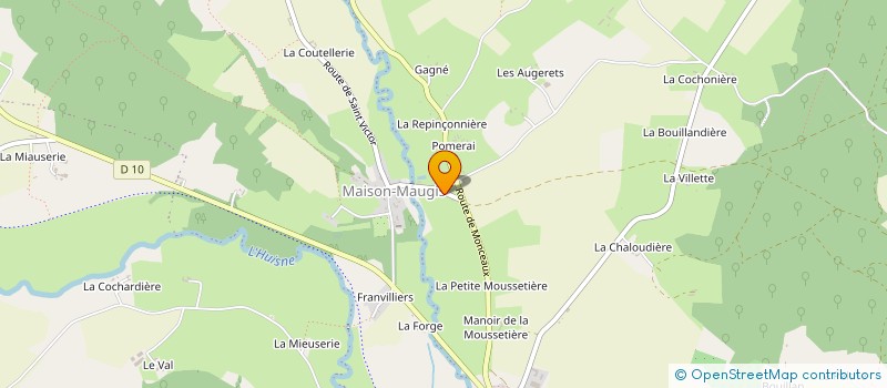localisation de l'entreprise POUSSE AVEC TON PAIN à COUR-MAUGIS SUR HUISNE