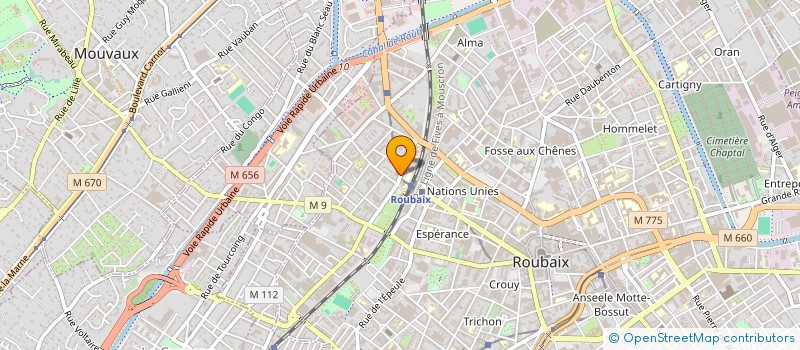 localisation de l'entreprise POUSSE DE BAMBIN  ROUBAIX