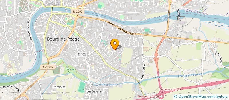 localisation de l'entreprise POUSSE FINANCES  BOURG-DE-PEAGE